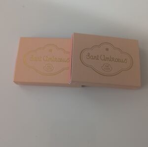 NYC Restaurant Pink Matchboxes Sant Ambroeus Set of Two
